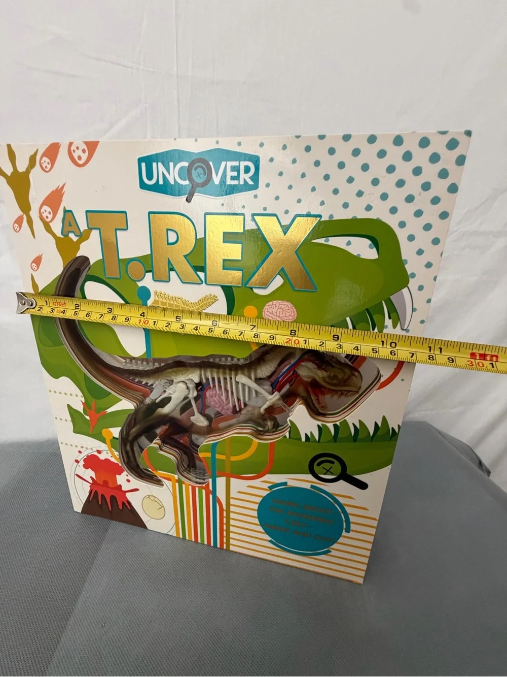 Uncover A T. Rex Book with 3D Model Silver Dolphin (F237)